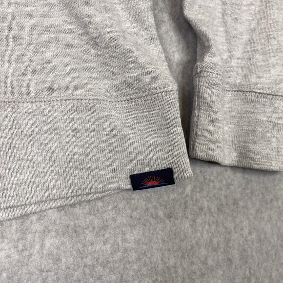 Faherty Sweatshirt Mens XL Light Grey Sunwashed Slub Midweight Organic Hoodie - Picture 5 of 10